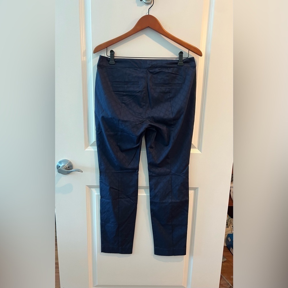 Lilly Pulitzer Kelly Textured Pants Navy Size 8 - Picture 8 of 16